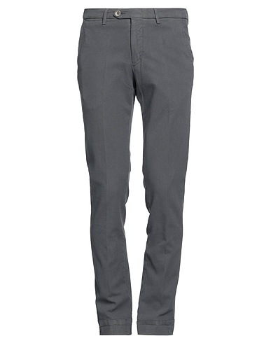 B SETTECENTO Casual pants Grey 99% Cotton, 1% Elastane