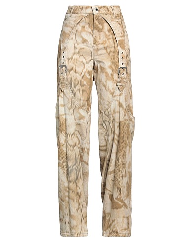 BLUMARINE Casual trouser Khaki 98% Cotton, 2% Elastane