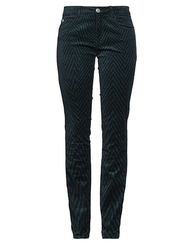 MARANI JEANS Casual trouser Deep teal 55% Cotton, 42% Viscose, 3% Elastane
