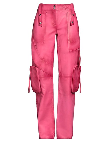 BLUMARINE Hosen Fuchsia 100% Lammleder