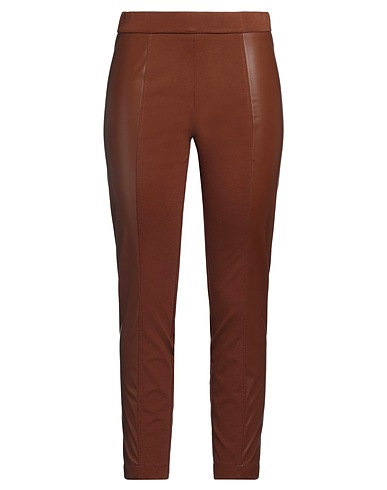 CLIPS Leggings Brown 65% Viscose, 32% Polyamide, 3% Elastane, Polyester, Polyurethane