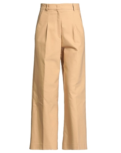 MALÌPARMI Casual trouser Sand 54% Cotton, 44% Polyamide, 2% Elastane