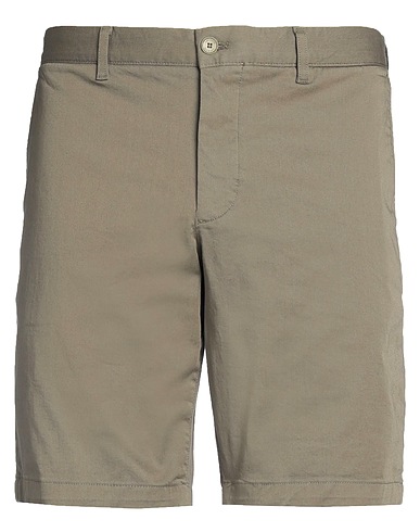 LACOSTE Shorts & Bermuda Military green 97% Cotton, 3% Elastane