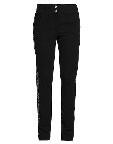 PHILIPP PLEIN Casual παντελόνι Μαύρο 60% Βισκόζη, 40% Παρθένο μαλλί