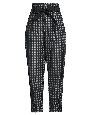 MES DEMOISELLES Casual pants Black 81% Cotton, 19% Silk