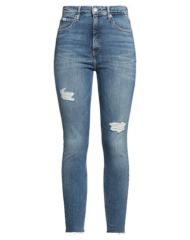 CALVIN KLEIN Denim trousers Blue 91% Cotton, 5% Polyester, 4% Elastane