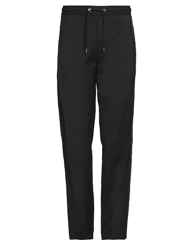 MONCLER Casual trouser Black 54% Virgin Wool, 45% Polyester, 1% Elastane