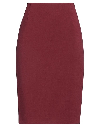 CLIPS Gonna midi Bordeaux 63% Poliestere, 32% Viscosa, 5% Elastan