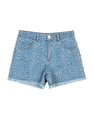ROBERTO CAVALLI JUNIOR Denim shorts Blue 65% Cotton, 35% Elastomultiester