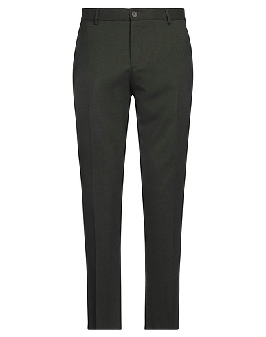 SELECTED HOMME Pantalone Verde scuro 52% Poliestere, 31% Lana, 14% Viscosa, 3% Elastan