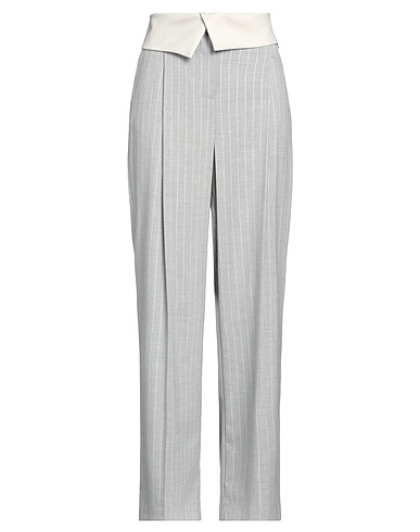 LIU •JO Casual pants Grey 62% Polyester, 34% Viscose, 3% Elastane, 1% Metallic Polyester