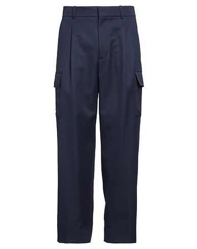 DRÔLE DE MONSIEUR Casual pants Midnight blue 55% Polyester, 45% Virgin Wool