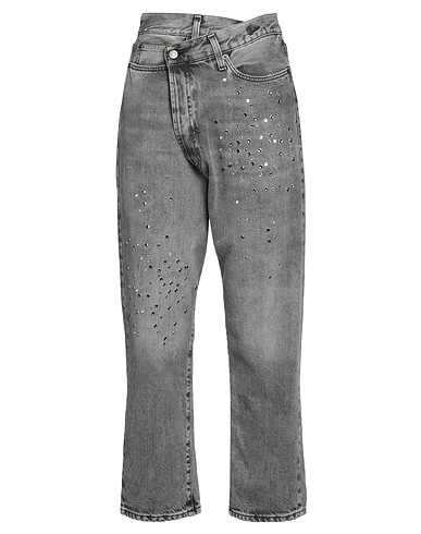 VICOLO Denim pants Black 100% Cotton