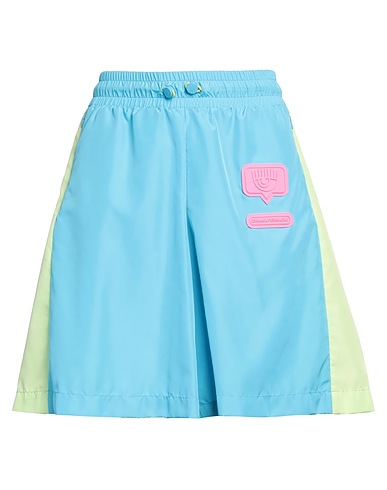 CHIARA FERRAGNI Shorts & Bermuda Light blue 100% Polyester