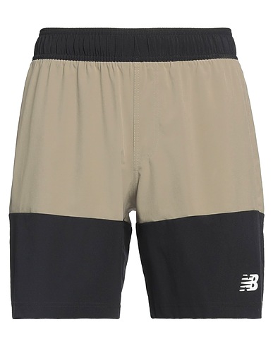 NEW BALANCE Shorts & Bermuda Sage green 86% Polyester, 14% Elastane