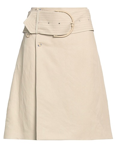 BURBERRY Gonna midi Beige 68% Carta, 32% Viscosa