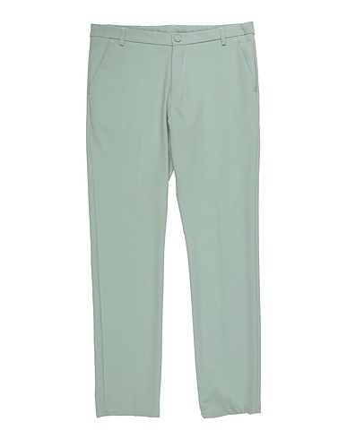 EMANUEL PRIS Casual trouser Sage green 70% Polyester, 24% Viscose, 6% Elastane