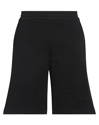 EMPORIO ARMANI Shorts & Bermuda Black 100% Cotton