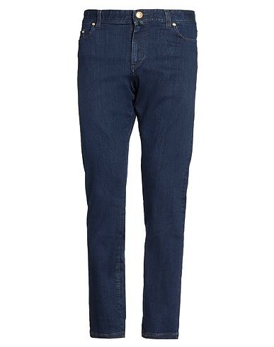LUIGI BORRELLI NAPOLI Denim pants Blue 100% Cotton