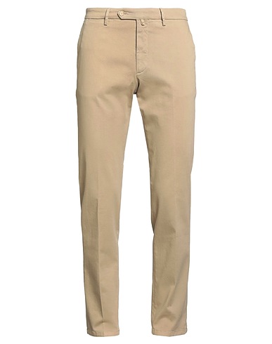 LUIGI BORRELLI NAPOLI Casual trouser Beige 97% Cotton, 3% Elastane
