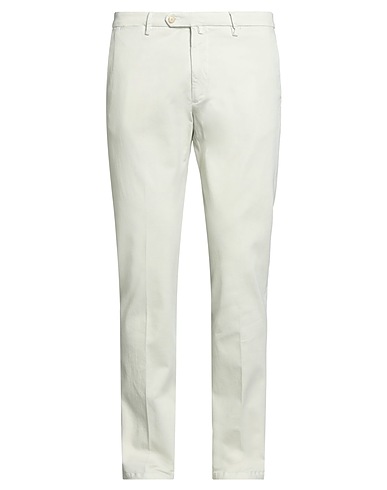 LUIGI BORRELLI NAPOLI Casual trouser Light grey 97% Cotton, 3% Elastane
