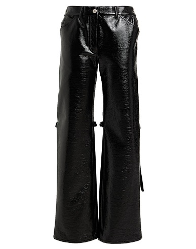 COURRÈGES Casual pants Black 88% Cotton, 10% Polyurethane, 2% Elastane