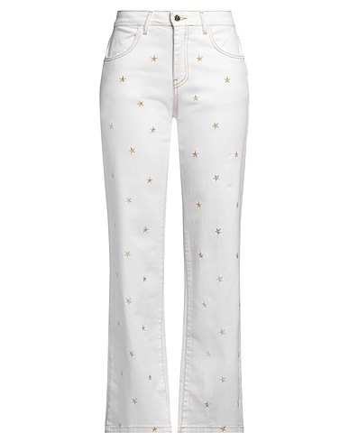 RIVULET Pantaloni jeans Bianco 97% Cotone, 3% Elastan