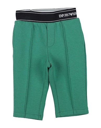 EMPORIO ARMANI Casual trouser Green 76% Cotton, 18% Polyester, 6% Elastane, Polyamide
