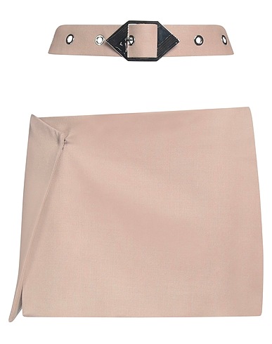 THE ATTICO Mini skirt Camel 100% Virgin Wool
