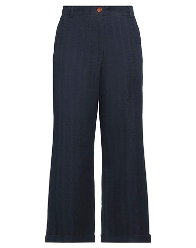 ALYSI Pantalone CHOCOLAT Blu navy 63% Cotone, 37% Lana Vergine