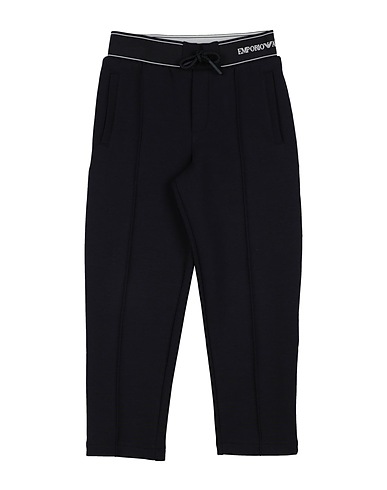 EMPORIO ARMANI Casual trouser Midnight blue 76% Cotton, 18% Polyester, 6% Elastane, Polyamide