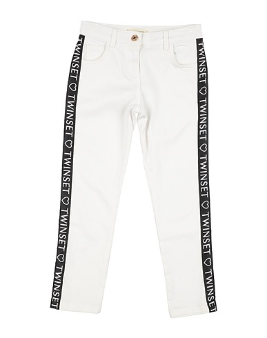 TWINSET Pantaloni jeans Bianco 98% Cotone, 2% Elastan, Poliestere