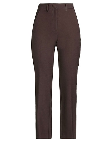 MARELLA Casual trouser Chocolate brown 54% Polyester, 40% Virgin Wool, 6% Elastane