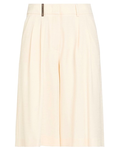 PESERICO Shorts & Bermuda Ivory 74% Viscose, 24% Polyester, 2% Elastane