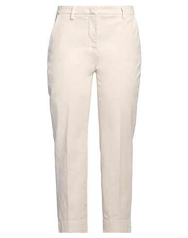 BRUNO MANETTI Casual trouser White 69% Cotton, 29% Lyocell, 2% Elastane