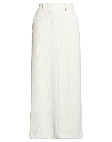 VICOLO Gonna lunga Bianco 86% Poliestere, 12% Nylon, 2% Elastan