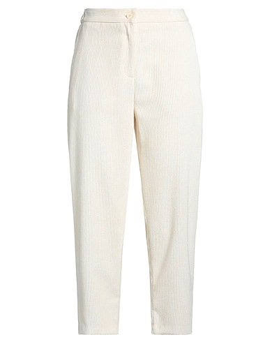VICOLO Casual trouser White 88% Polyester, 11% Polyamide, 1% Elastane
