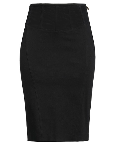 PINKO Denim skirt Black 80% Cotton, 9% Elastomultiester, 8% Lyocell, 3% Elastane