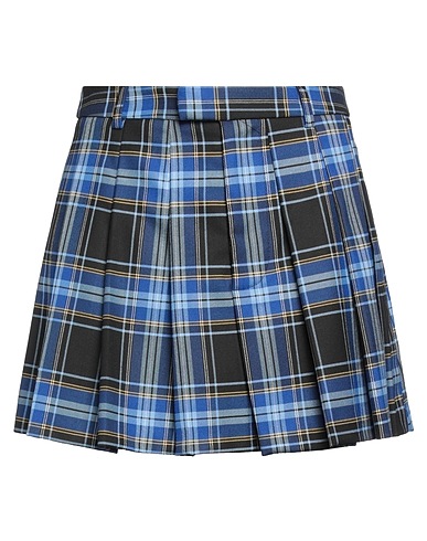 VICOLO Mini skirt Light blue 65% Polyester, 32% Viscose, 3% Elastane