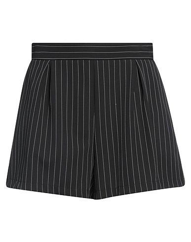VICOLO Shorts & Bermuda Black 69% Polyester, 25% Viscose, 6% Elastane