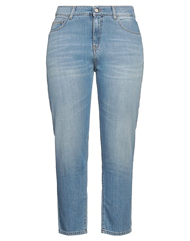 MANILA GRACE Denim trousers Blue 98% Cotton, 2% Elastane