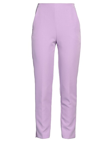 CARLA MONTANARINI Casual pants Lilac 90% Polyester, 10% Elastane