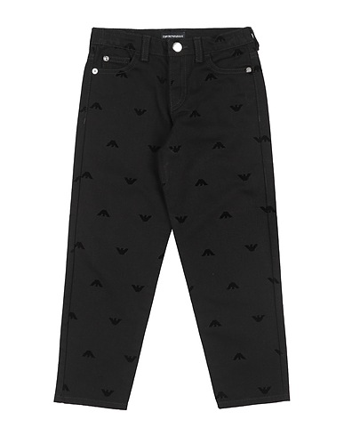 EMPORIO ARMANI Denim trousers Black 100% Cotton, Viscose