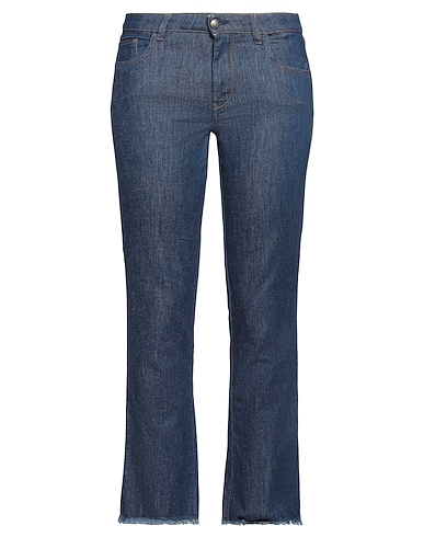 FAY Bootcut Jeans Blue 63% Cotton, 25% Lyocell, 11% Linen, 1% Elastane