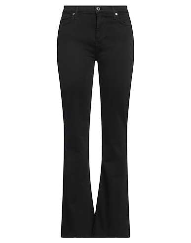 7 FOR ALL MANKIND Denim pants Black 50% Modal, 42% Cotton, 6% Polyester, 2% Elastane