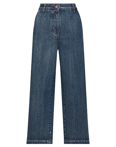 ASPESI Denim trousers Blue 100% Cotton