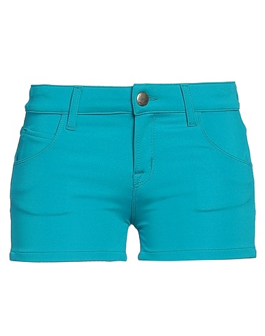 AMEN Shorts & Bermuda Turquoise 97% Cotton, 3% Elastane