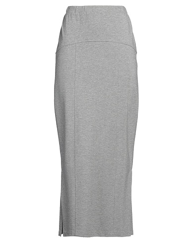 TWINSET Long skirt U&B Light grey 68% Viscose, 27% Polyamide, 5% Elastane