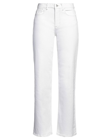SAMSØE Φ SAMSØE Denim trousers White 99% Organic cotton, 1% Elastane