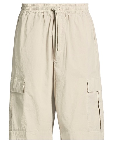 BARENA Shorts & Bermuda Light grey 97% Cotton, 3% Elastane